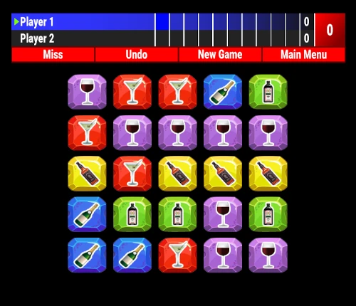 match axe throwing game with colored icons